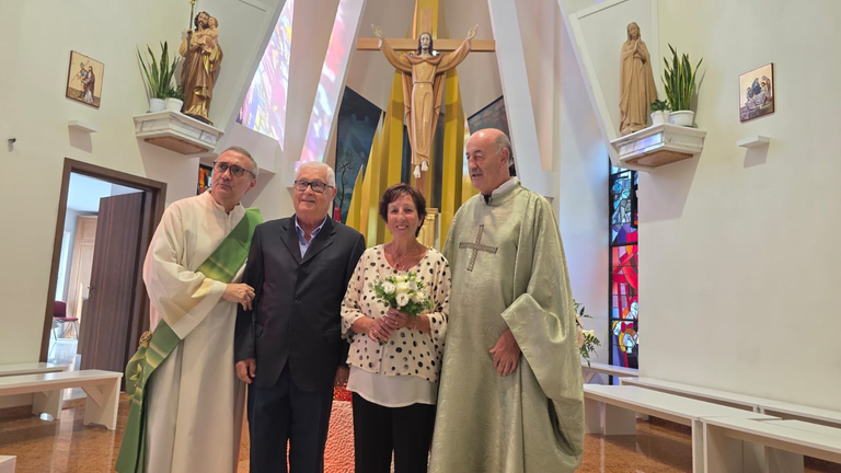 Cinquant’anni di amore: Giovanni Mariotti e Gianna Pepe festeggiano le nozze d’oro