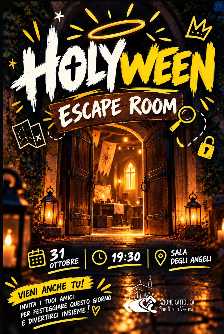 “Holyween Escape Room”: una notte di mistero e divertimento per tutti i giovani!